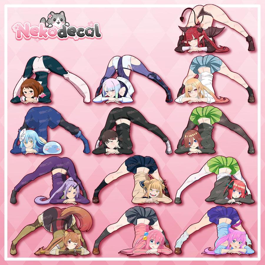 Jack-O Pose Stickers 2 - This image features cute anime car sticker decal which is perfect for laptops and water bottles - Nekodecal