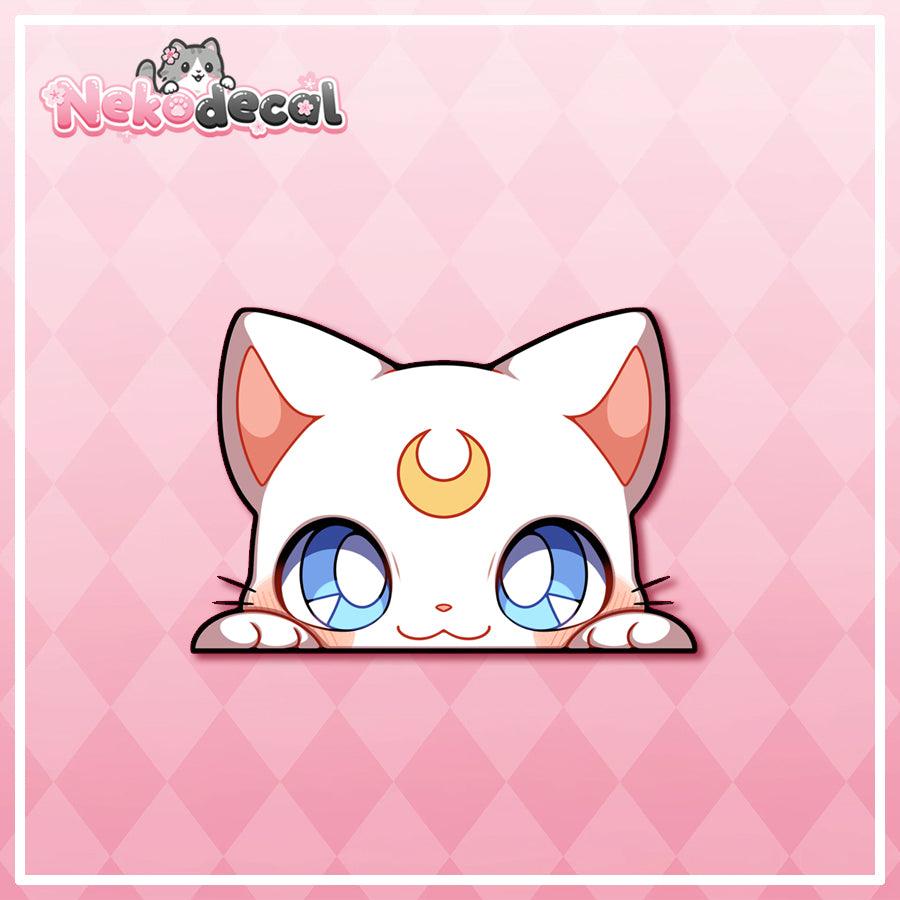 Chibi Pretty Magical Peekers - This image features cute anime car sticker decal which is perfect for laptops and water bottles - Nekodecal
