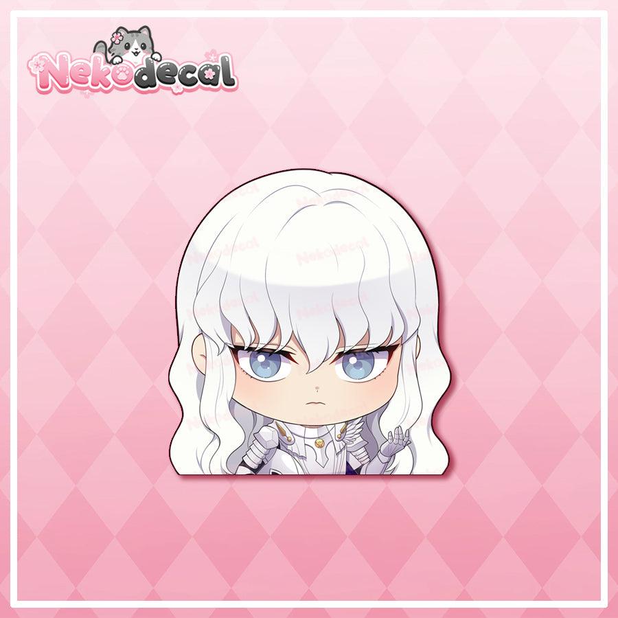 Chibi Brsk Peekers - This image features cute anime car sticker decal which is perfect for laptops and water bottles - Nekodecal