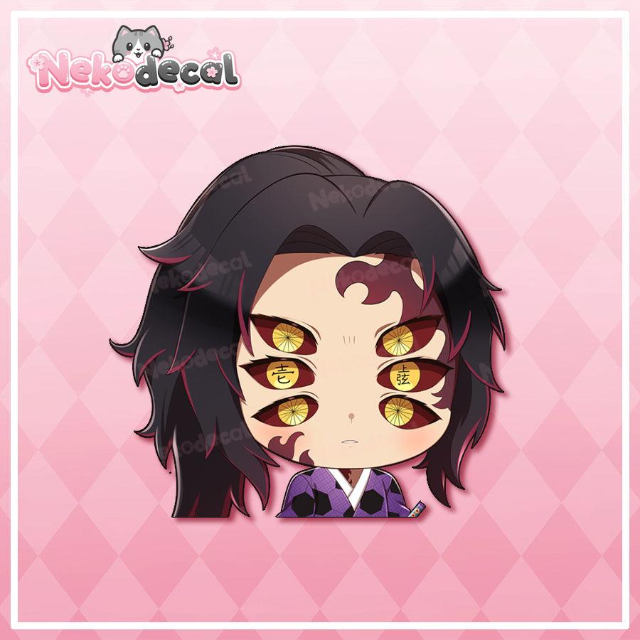 Chibi Demon Peekers - This image features cute anime car sticker decal which is perfect for laptops and water bottles - Nekodecal