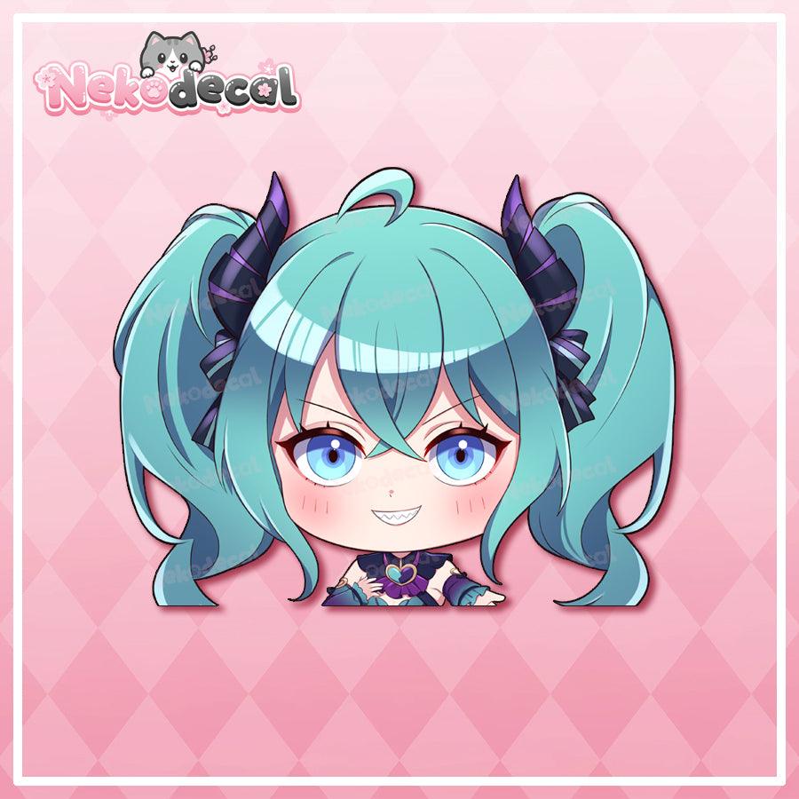 Chibi Miku Stickers - This image features cute anime car sticker decal which is perfect for laptops and water bottles - Nekodecal
