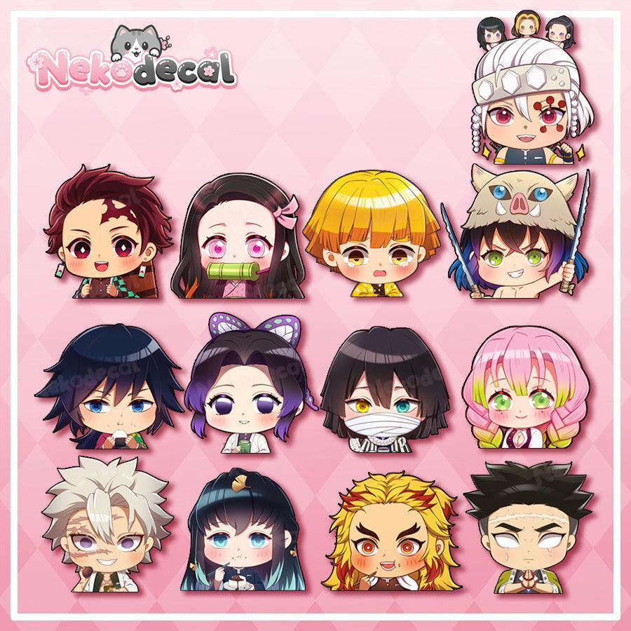 Chibi Anime Peeker Sticker Car Decals, Laptops, Hydroflasks Nekodecal