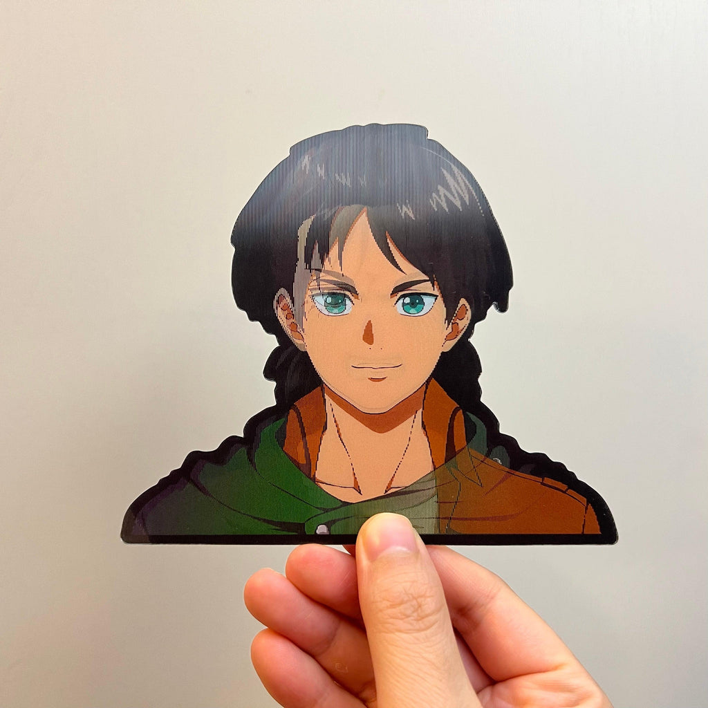 Eren Motion Stickers - This image features cute anime car sticker decal which is perfect for laptops and water bottles - Nekodecal