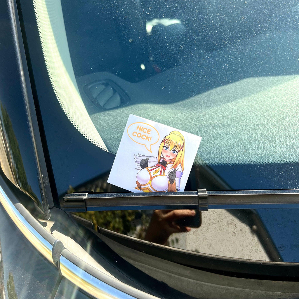Konosuba Peekers - This image features cute anime car sticker decal which is perfect for laptops and water bottles - Nekodecal