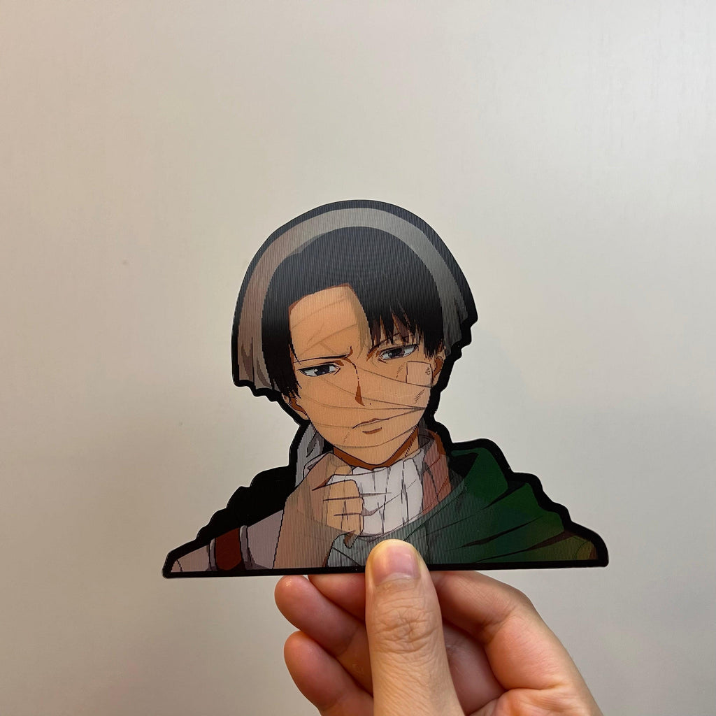 Levi Motion Stickers - This image features cute anime car sticker decal which is perfect for laptops and water bottles - Nekodecal