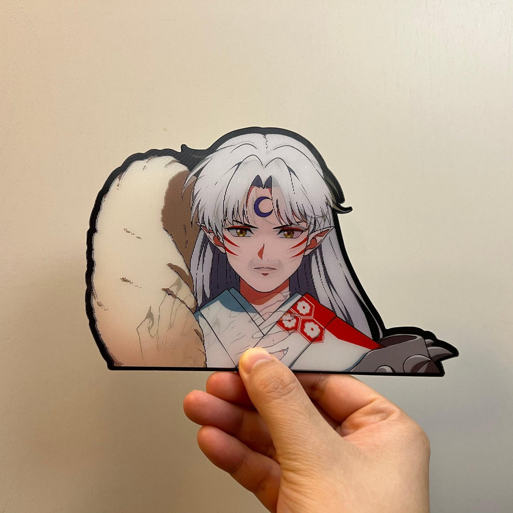 Sesshomaru Motion Stickers - This image features cute anime car sticker decal which is perfect for laptops and water bottles - Nekodecal