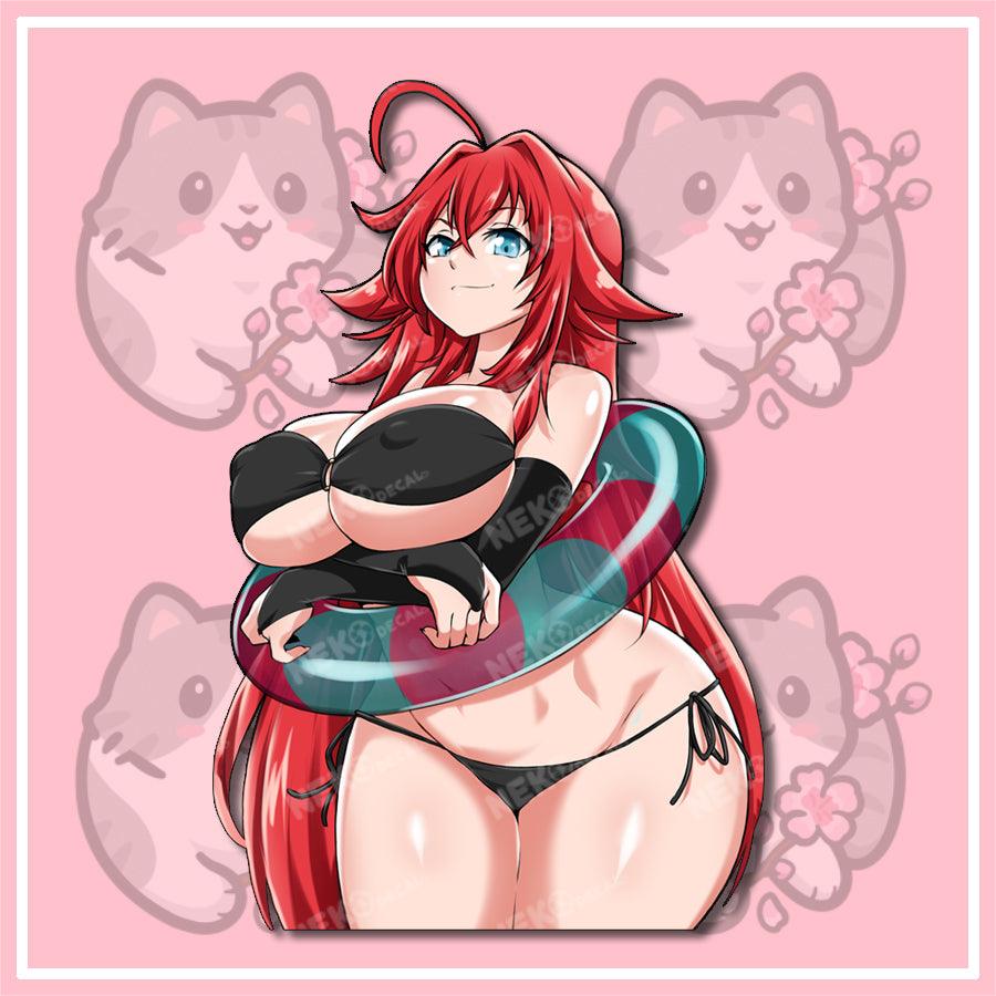 Sexy Rias Stickers - This image features cute anime car sticker decal which is perfect for laptops and water bottles - Nekodecal