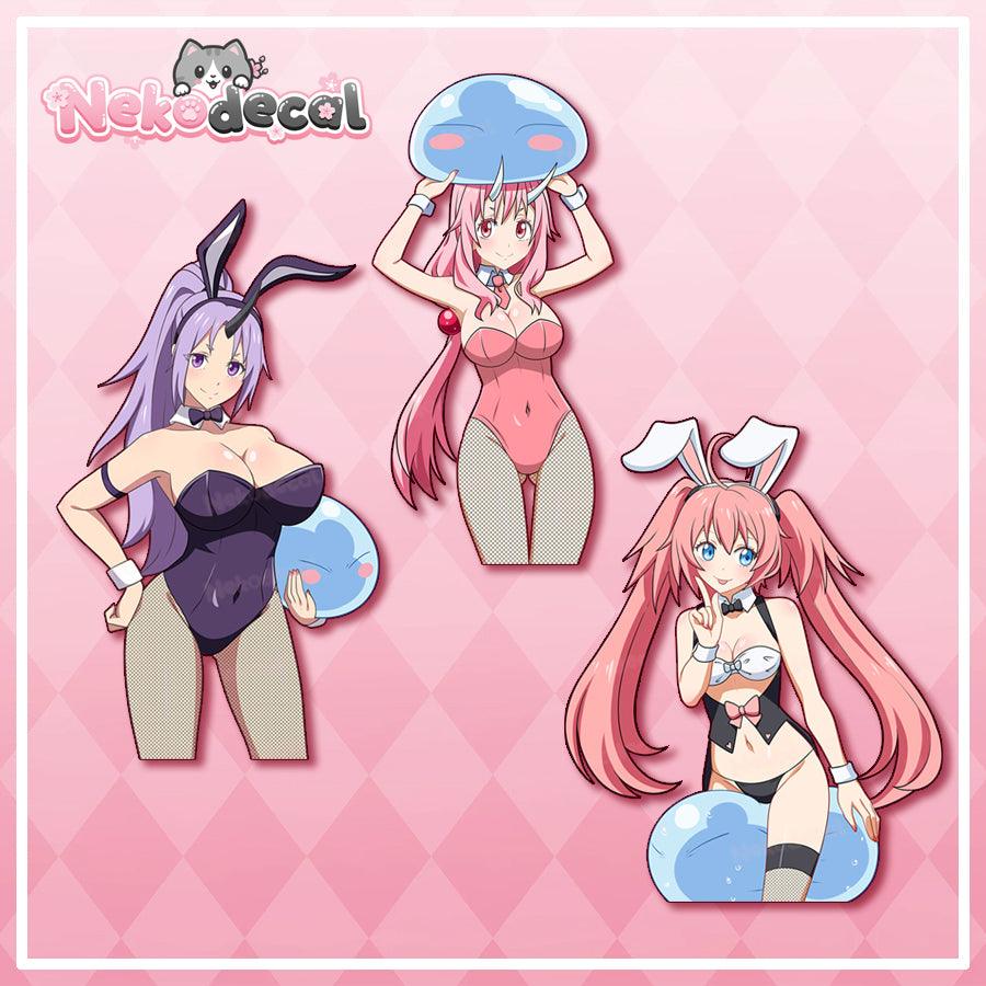 Slime Waifu Stickers - This image features cute anime car sticker decal which is perfect for laptops and water bottles - Nekodecal