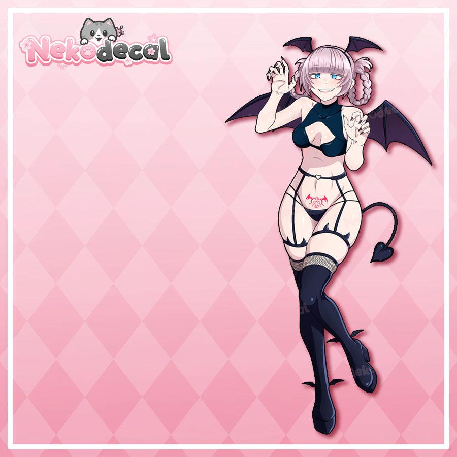 Succubus Nazuna Stickers - This image features cute anime car sticker decal which is perfect for laptops and water bottles - Nekodecal