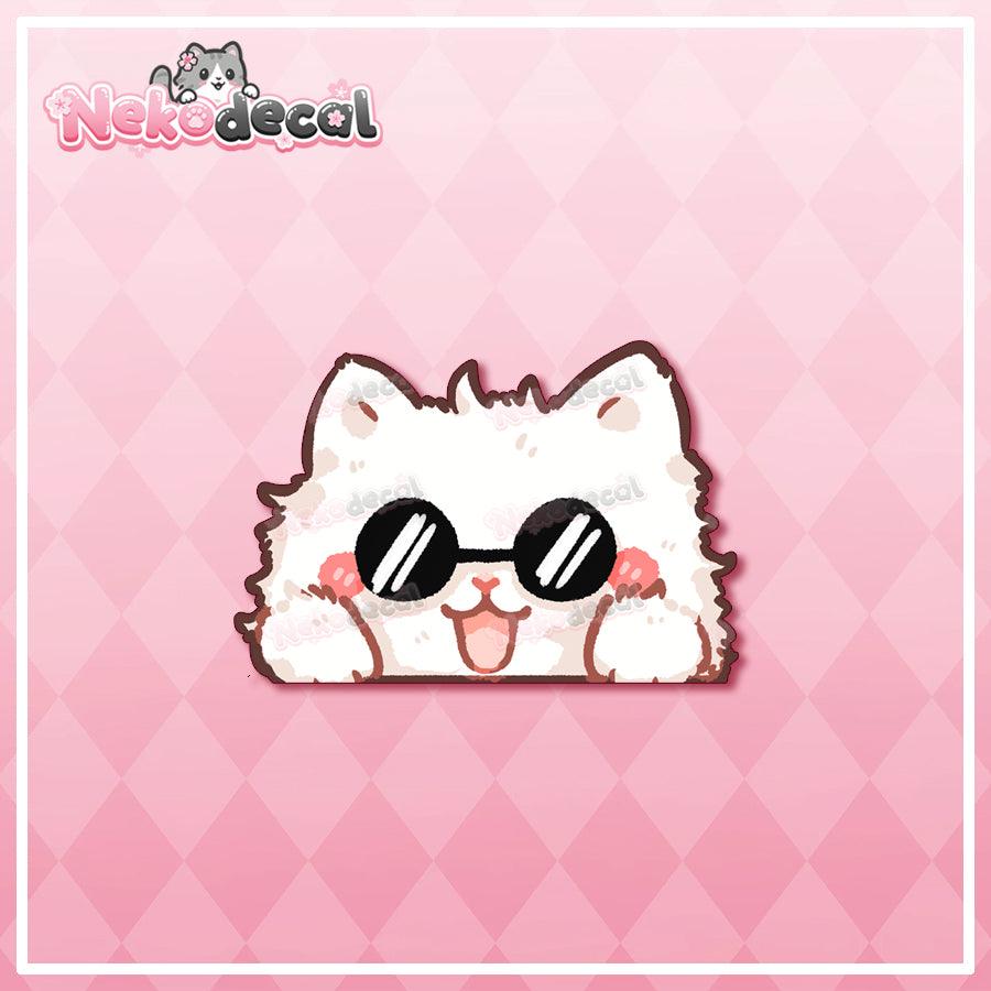10 Cute Animal Peekers - This image features cute anime car sticker decal which is perfect for laptops and water bottles - Nekodecal