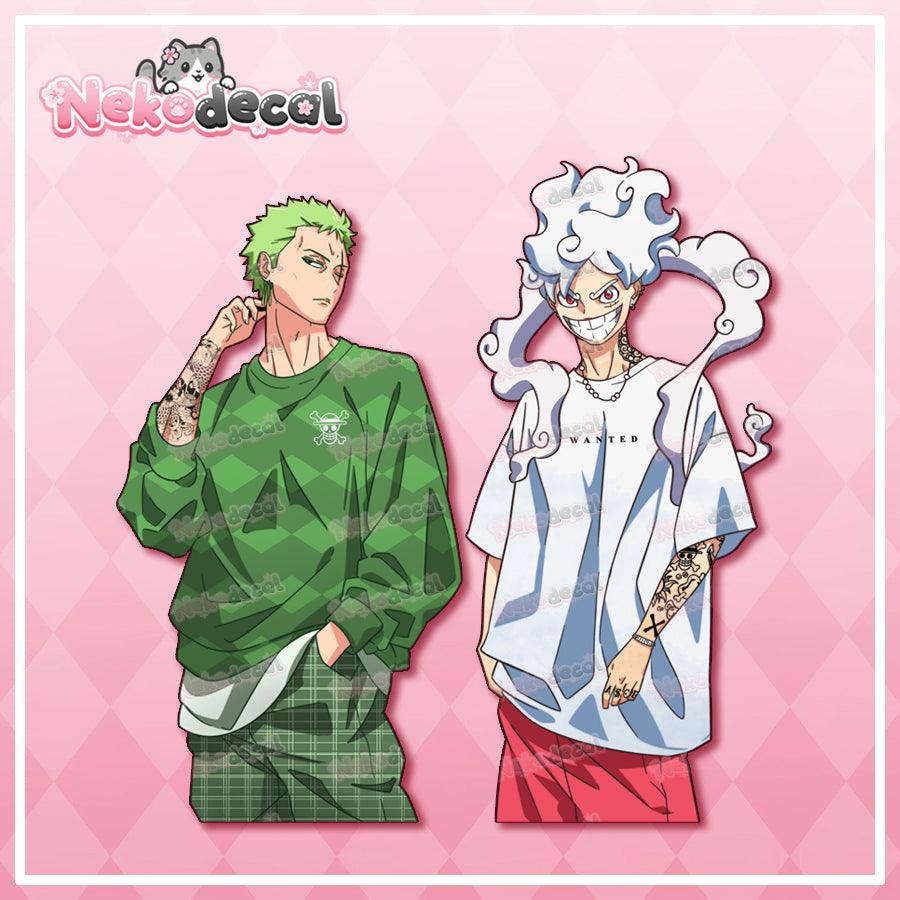 Casual Straw Boi Stickers - This image features cute anime car sticker decal which is perfect for laptops and water bottles - Nekodecal