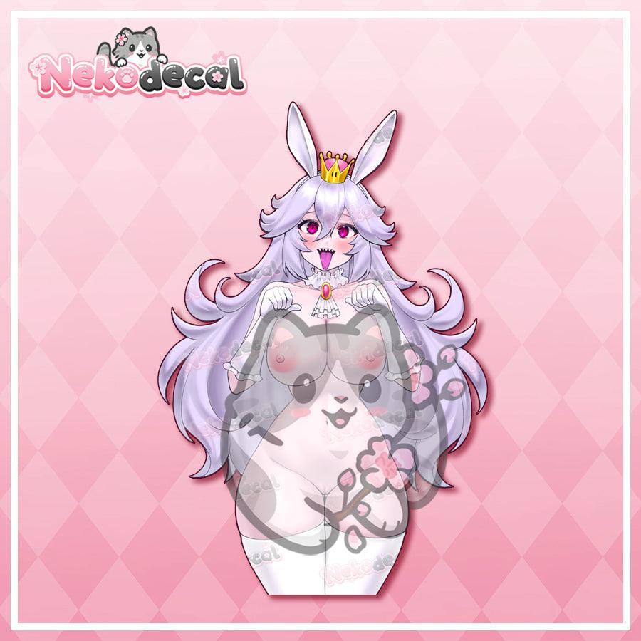 Bunny Bow Boo Stickers - This image features cute anime car sticker decal which is perfect for laptops and water bottles - Nekodecal