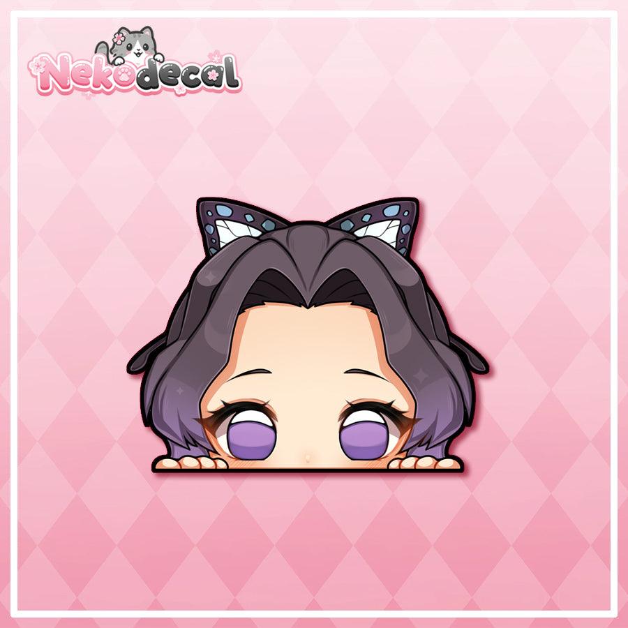 Chibi Deslayer Peekers - This image features cute anime car sticker decal which is perfect for laptops and water bottles - Nekodecal