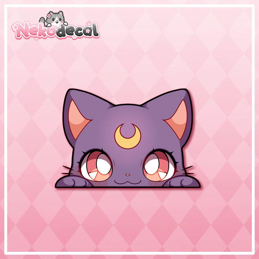 Chibi Pretty Magical Peekers - This image features cute anime car sticker decal which is perfect for laptops and water bottles - Nekodecal