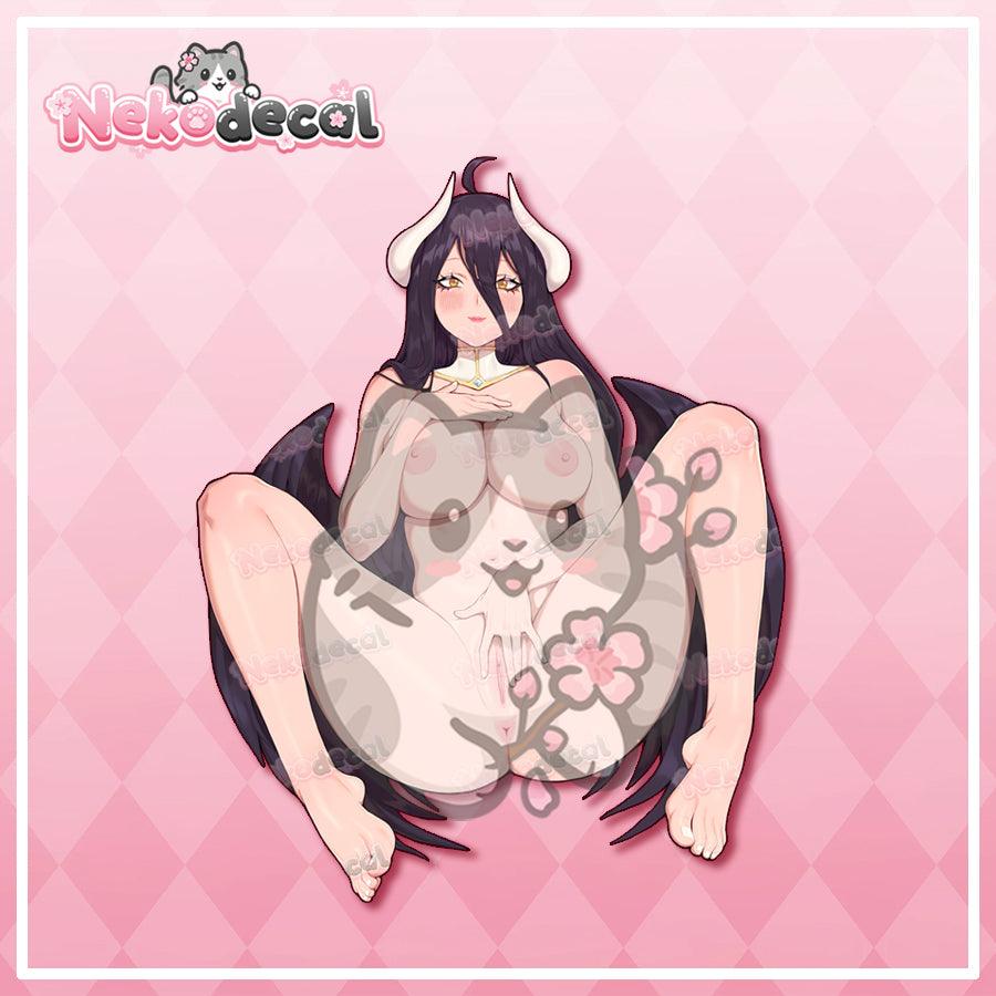 Albedo & Zero Two Stickers - This image features cute anime car sticker decal which is perfect for laptops and water bottles - Nekodecal