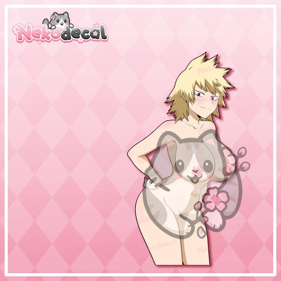 Apron Bunny MILF Stickers - This image features cute anime car sticker decal which is perfect for laptops and water bottles - Nekodecal