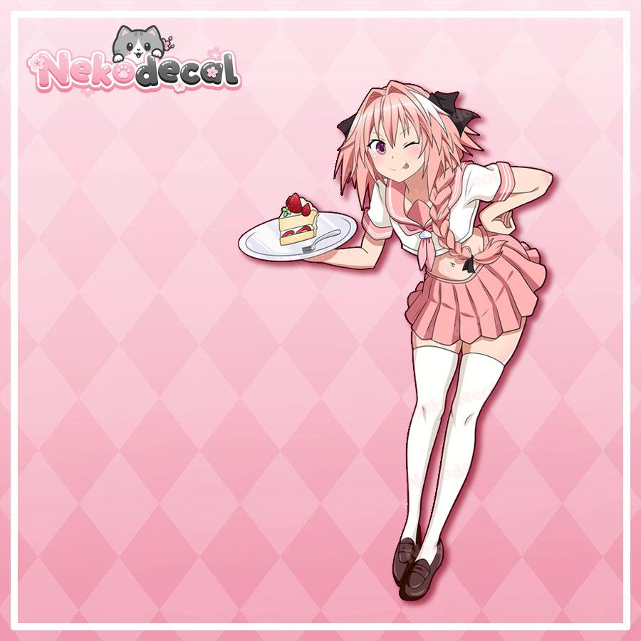 Astolfo Stickers - This image features cute anime car sticker decal which is perfect for laptops and water bottles - Nekodecal