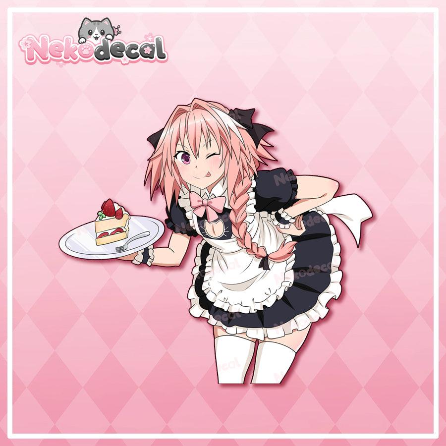 Astolfo Stickers - This image features cute anime car sticker decal which is perfect for laptops and water bottles - Nekodecal