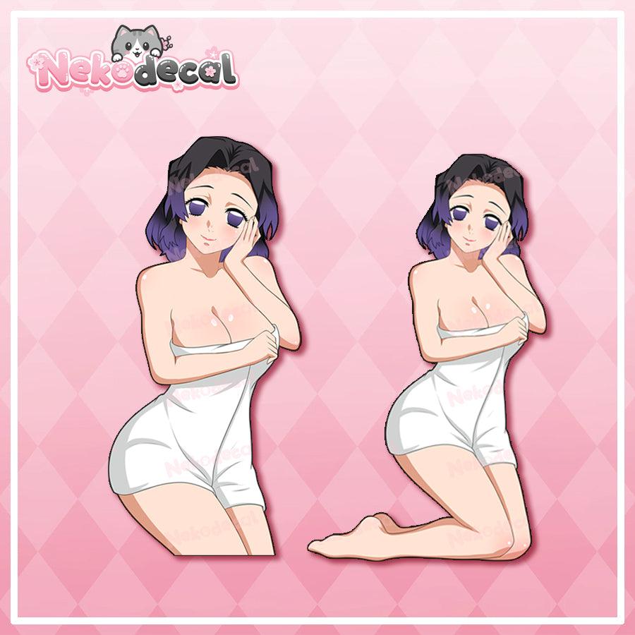 Bath Scene Stickers - This image features cute anime car sticker decal which is perfect for laptops and water bottles - Nekodecal