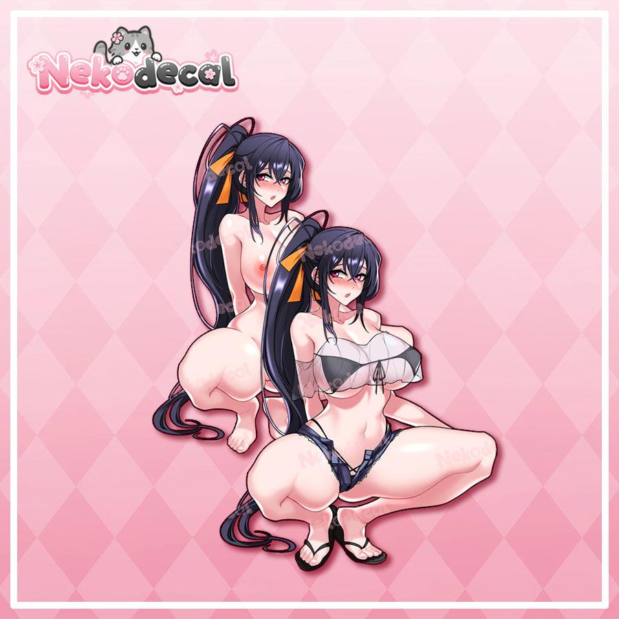 Bikini Duo Stickers - This image features cute anime car sticker decal which is perfect for laptops and water bottles - Nekodecal