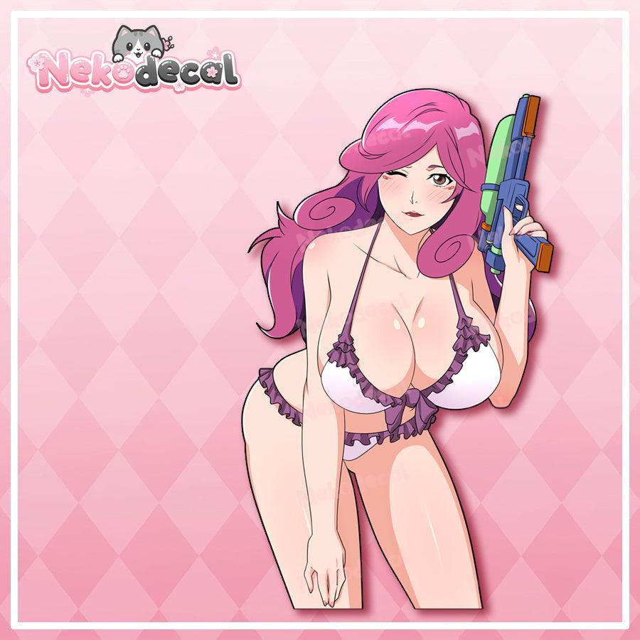 Bleach Waifu Bikini Stickers - This image features cute anime car sticker decal which is perfect for laptops and water bottles - Nekodecal