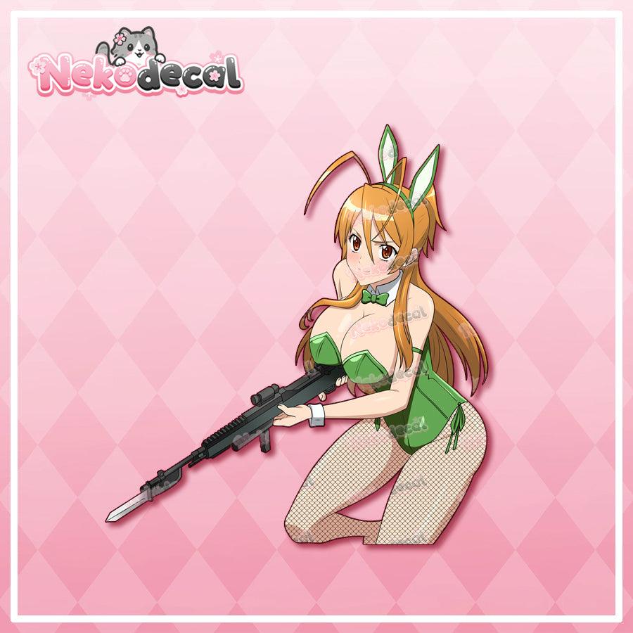 Bunny HSOTD Stickers - This image features cute anime car sticker decal which is perfect for laptops and water bottles - Nekodecal