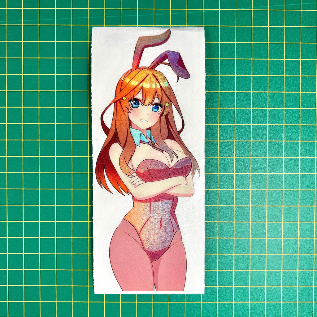 Bunny Quints Stickers - This image features cute anime car sticker decal which is perfect for laptops and water bottles - Nekodecal