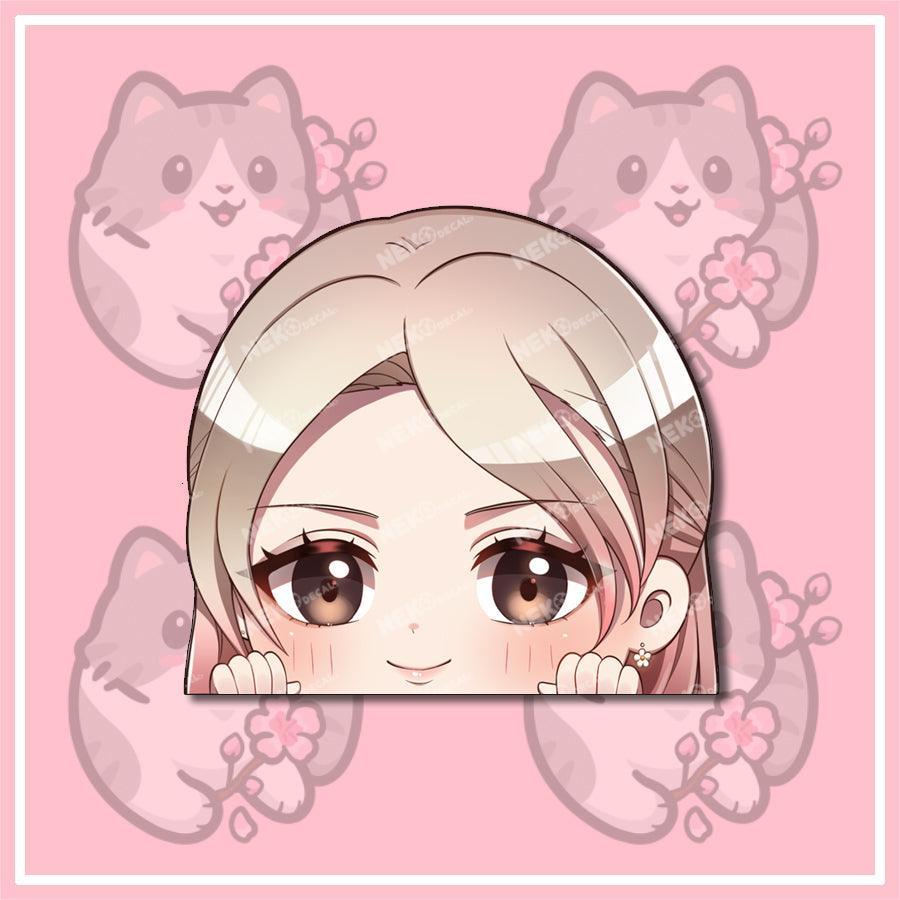 Chibi Blackpink Peekers - This image features cute anime car sticker decal which is perfect for laptops and water bottles - Nekodecal
