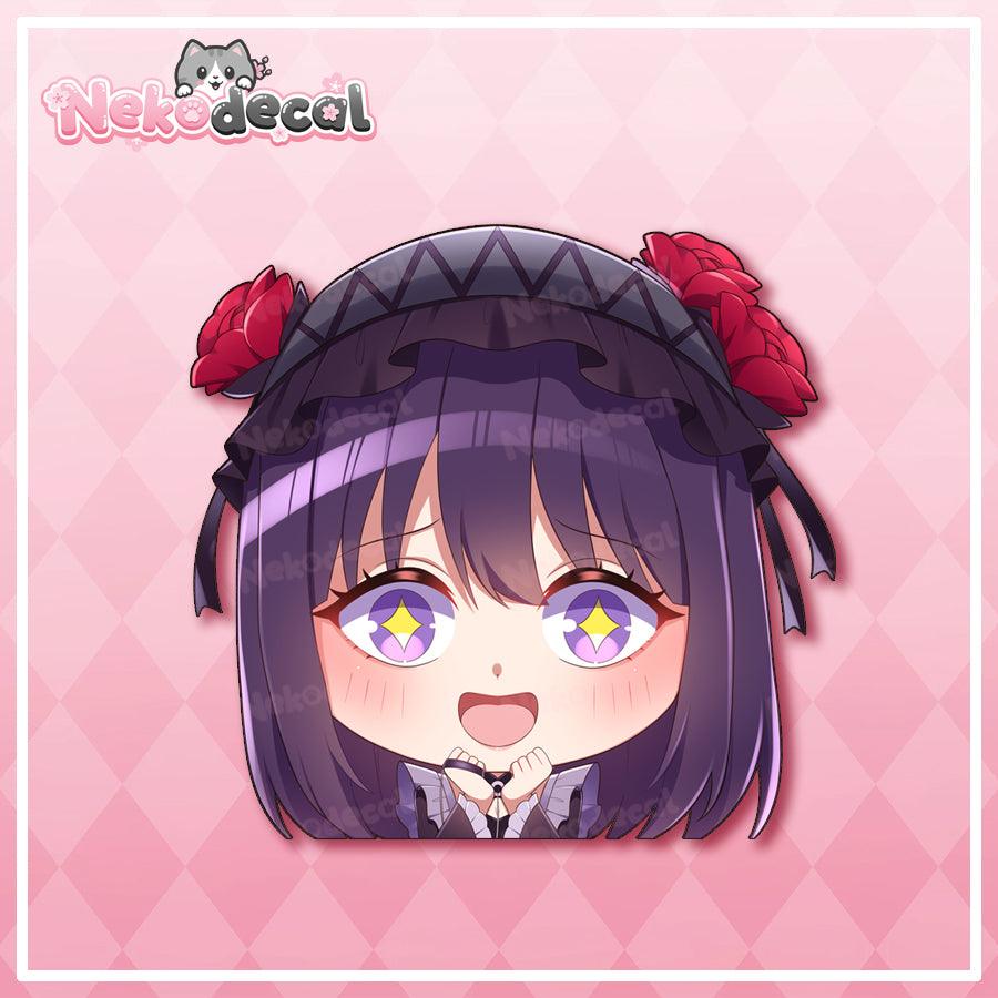 Chibi Cosplay Peekers - This image features cute anime car sticker decal which is perfect for laptops and water bottles - Nekodecal