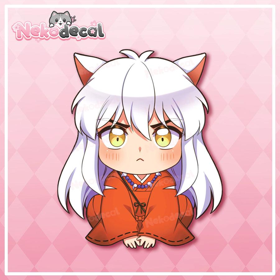 Chibi Doggo Brother Peekers - This image features cute anime car sticker decal which is perfect for laptops and water bottles - Nekodecal