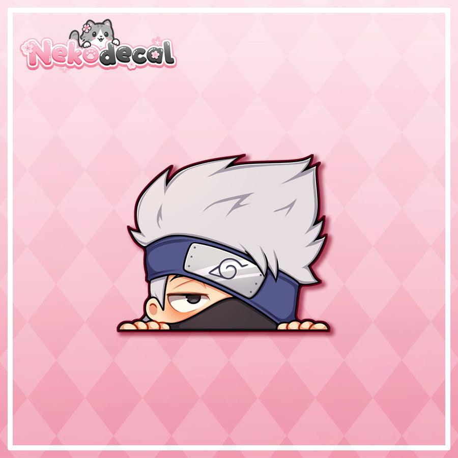 Chibi Ninja Peekers - This image features cute anime car sticker decal which is perfect for laptops and water bottles - Nekodecal