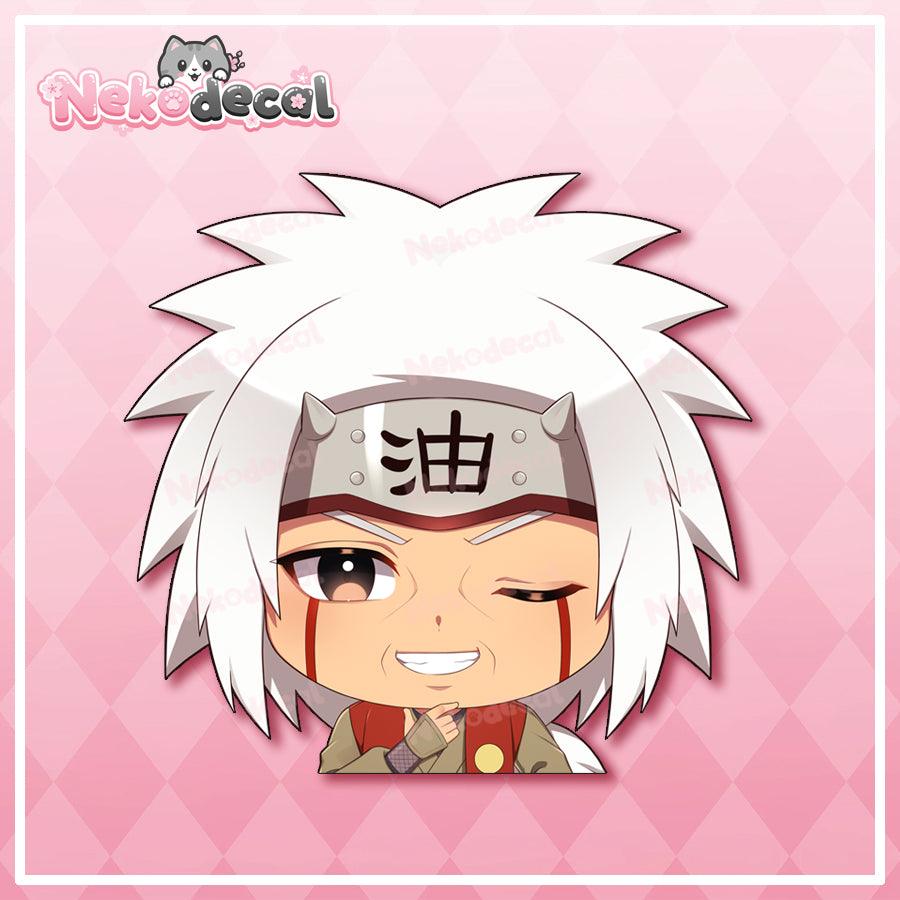 Chibi Ninja Peekers - This image features cute anime car sticker decal which is perfect for laptops and water bottles - Nekodecal