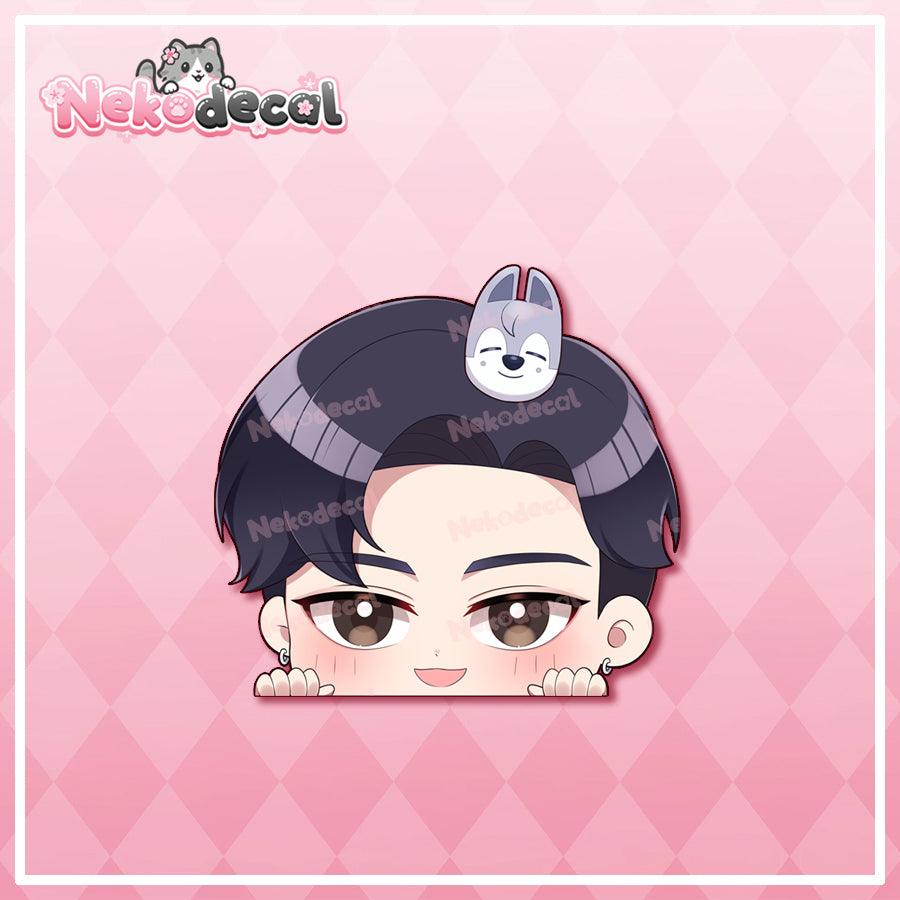 Chibi Stray Kids Peekers - This image features cute anime car sticker decal which is perfect for laptops and water bottles - Nekodecal