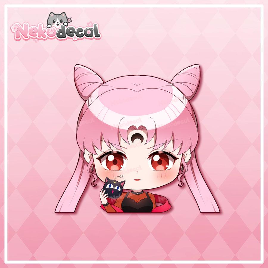 Chibi Pretty Peekers - This image features cute anime car sticker decal which is perfect for laptops and water bottles - Nekodecal