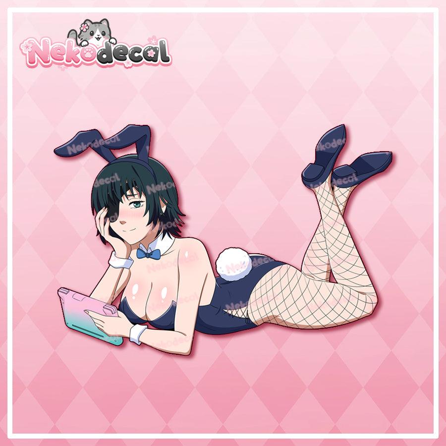 Chilling Waifu Stickers - This image features cute anime car sticker decal which is perfect for laptops and water bottles - Nekodecal