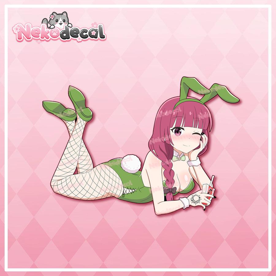 Chilling Waifu Stickers - This image features cute anime car sticker decal which is perfect for laptops and water bottles - Nekodecal