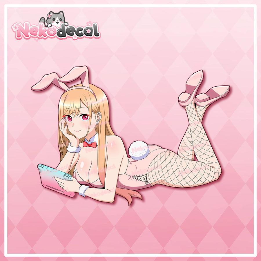 Chilling Waifu Stickers - This image features cute anime car sticker decal which is perfect for laptops and water bottles - Nekodecal