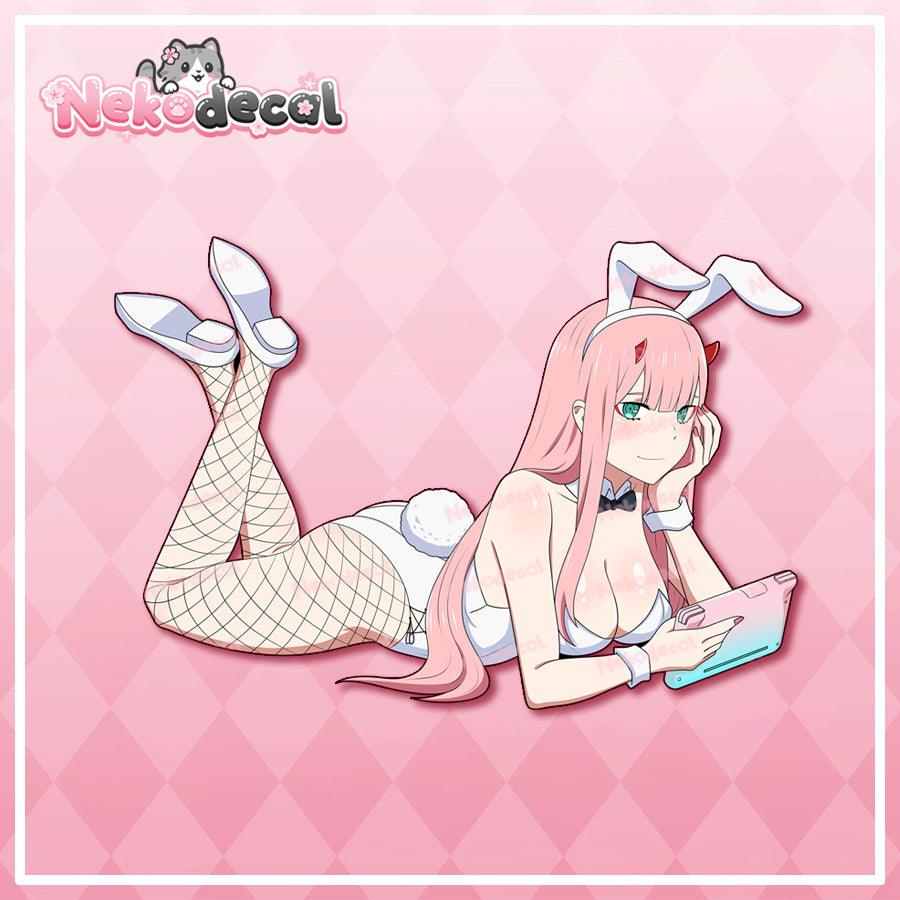 Chilling Waifu Stickers - This image features cute anime car sticker decal which is perfect for laptops and water bottles - Nekodecal