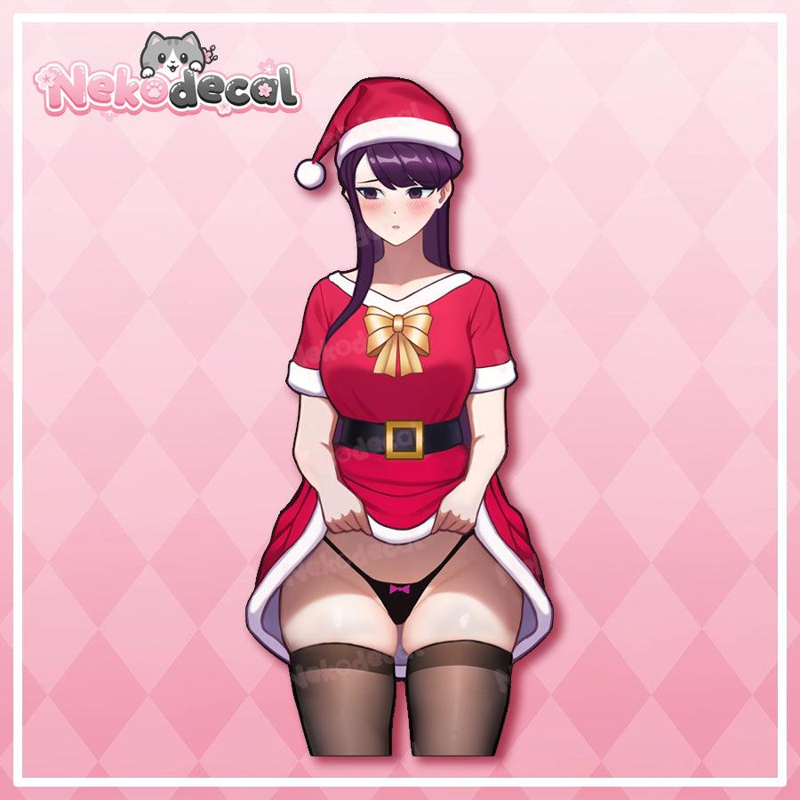 Christmas Komi Stickers - This image features cute anime car sticker decal which is perfect for laptops and water bottles - Nekodecal