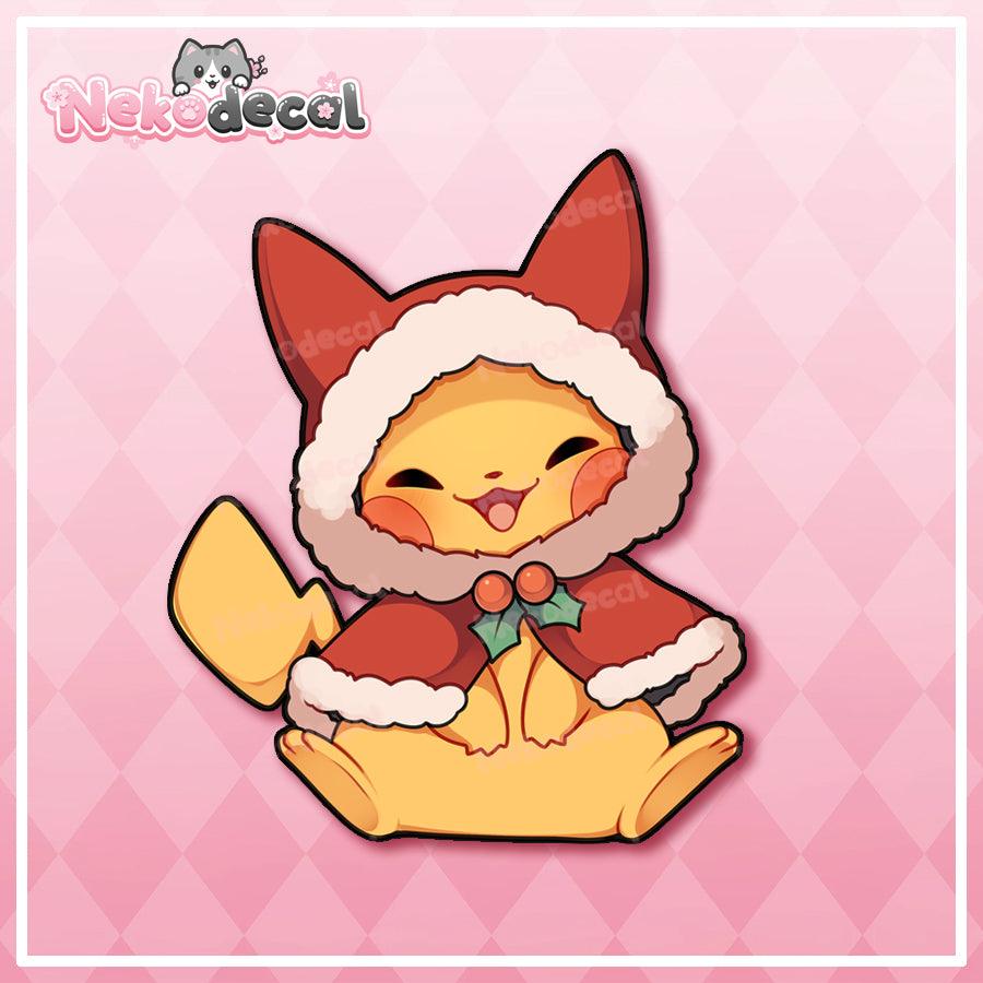 Christmas Stickers - This image features cute anime car sticker decal which is perfect for laptops and water bottles - Nekodecal