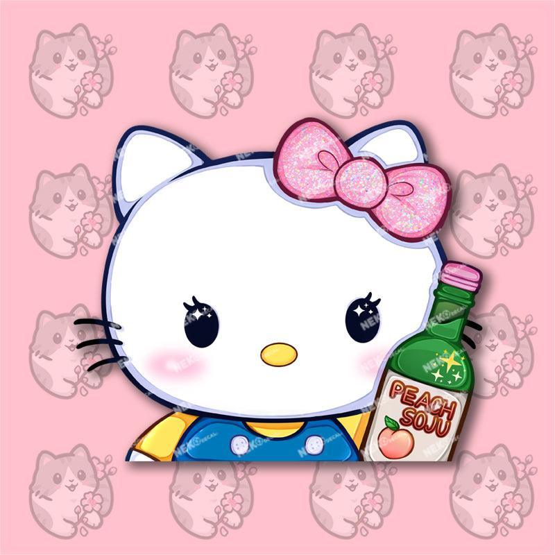 Cute Friends Peekers - This image features cute anime car sticker decal which is perfect for laptops and water bottles - Nekodecal