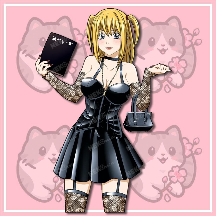 Goth Mikasa & Misa Stickers - This image features cute anime car sticker decal which is perfect for laptops and water bottles - Nekodecal