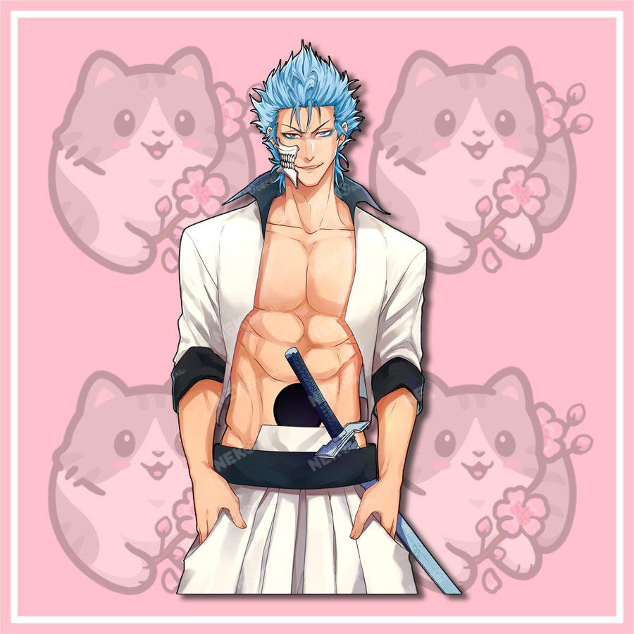 Grimmjow Stickers - This image features cute anime car sticker decal which is perfect for laptops and water bottles - Nekodecal