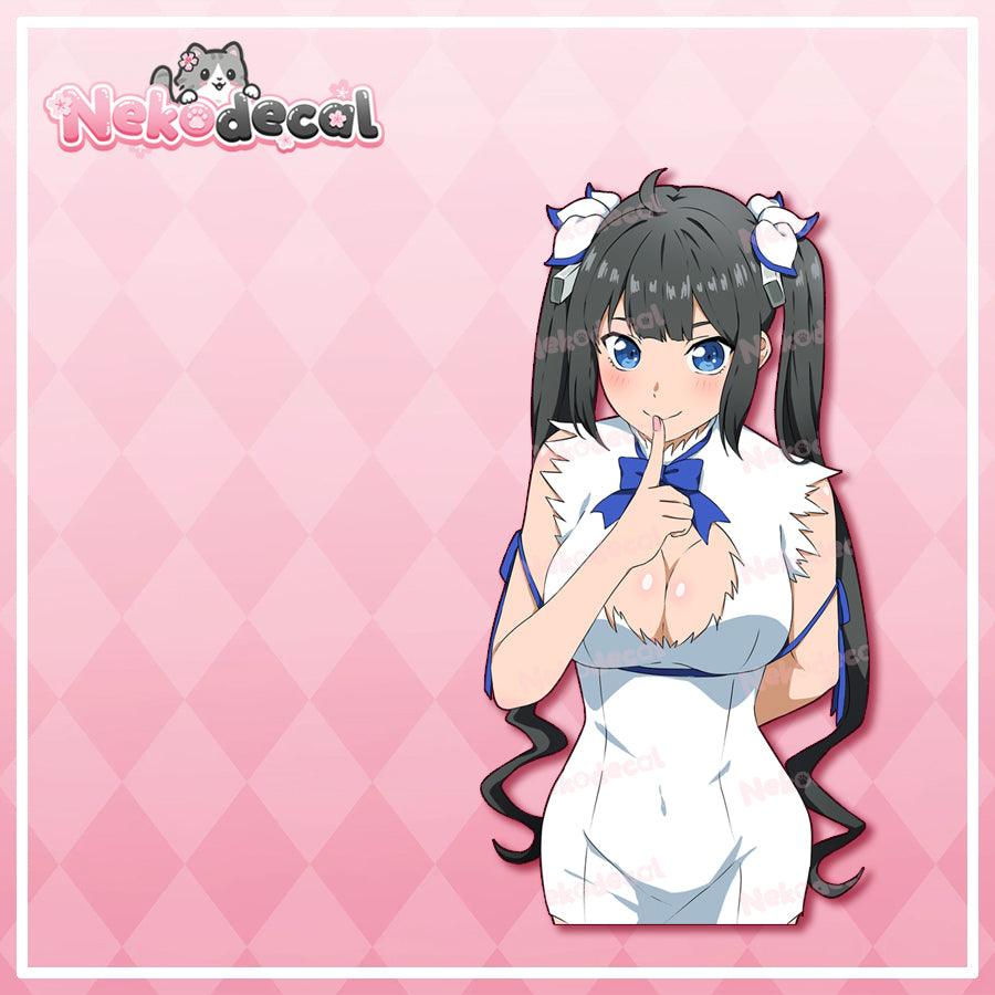 Hestia Stickers - This image features cute anime car sticker decal which is perfect for laptops and water bottles - Nekodecal