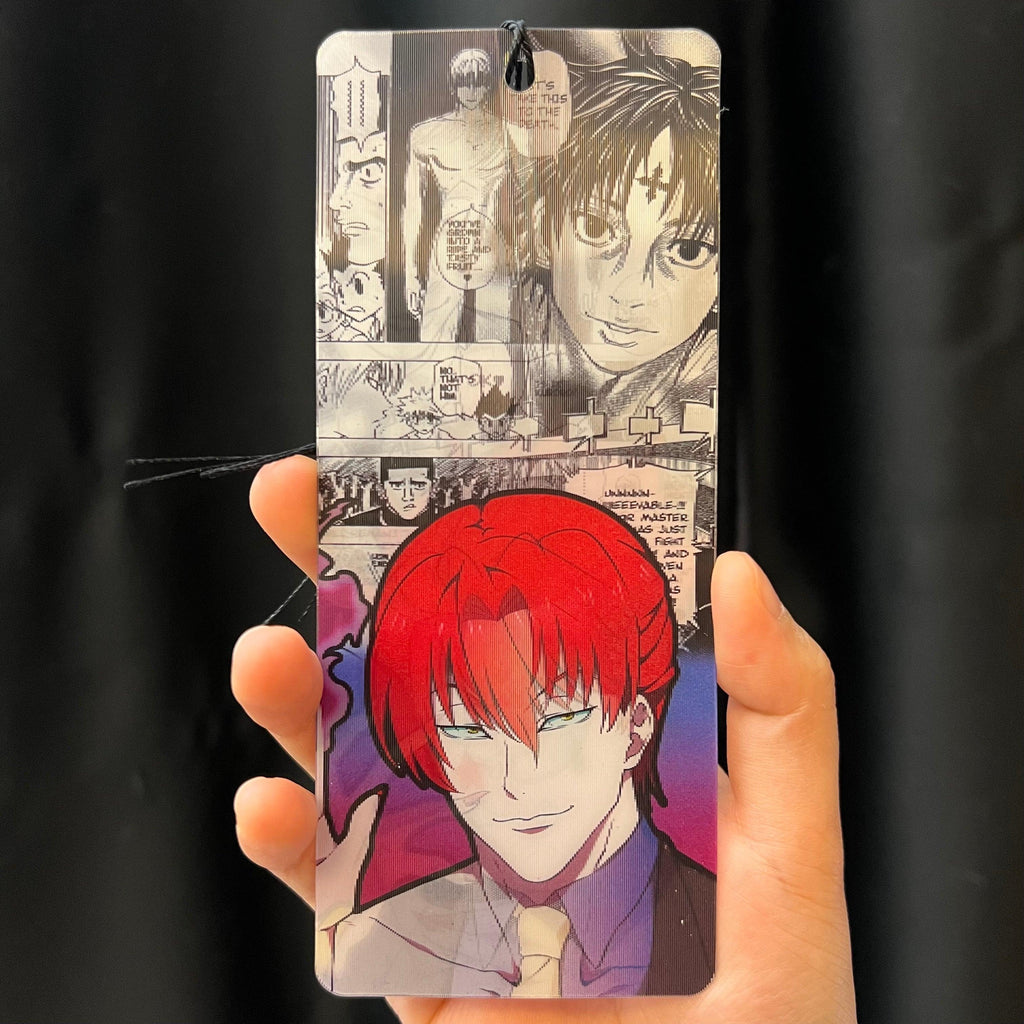 Hisoka Motion Bookmarks - This image features cute anime car sticker decal which is perfect for laptops and water bottles - Nekodecal