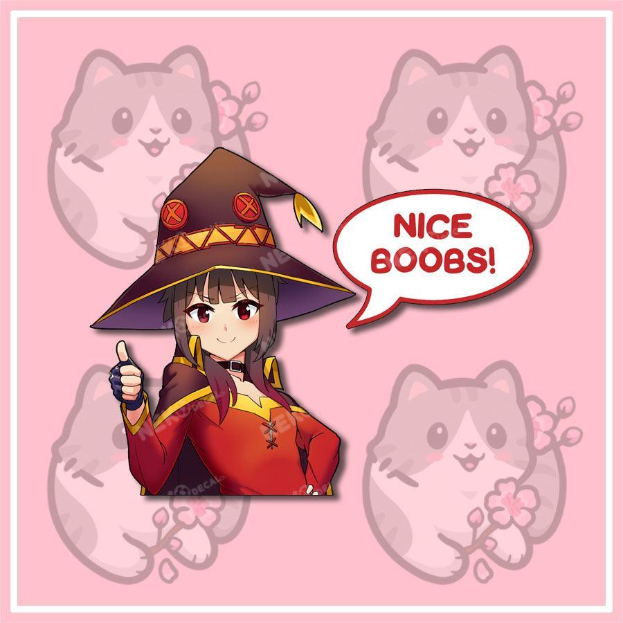 Konosuba Peekers - This image features cute anime car sticker decal which is perfect for laptops and water bottles - Nekodecal