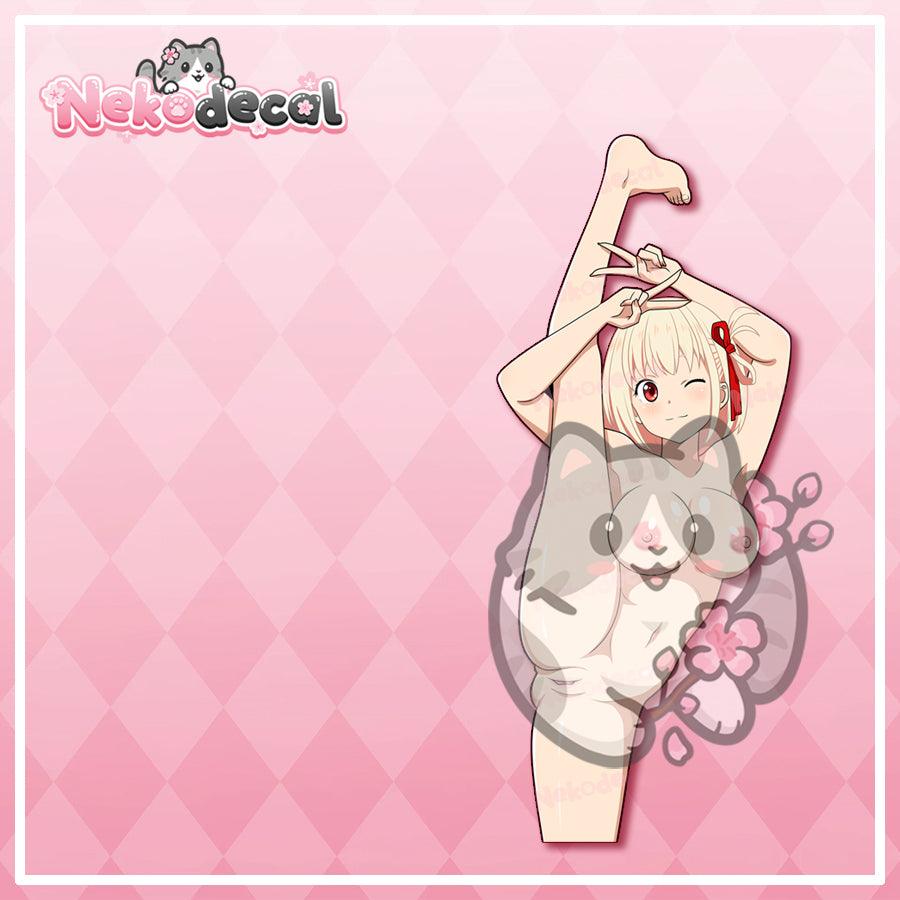 Leg Up Bunny Waifu Stickers - This image features cute anime car sticker decal which is perfect for laptops and water bottles - Nekodecal