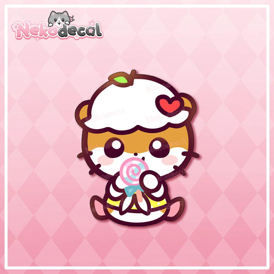 Lollipop Friend Stickers - This image features cute anime car sticker decal which is perfect for laptops and water bottles - Nekodecal