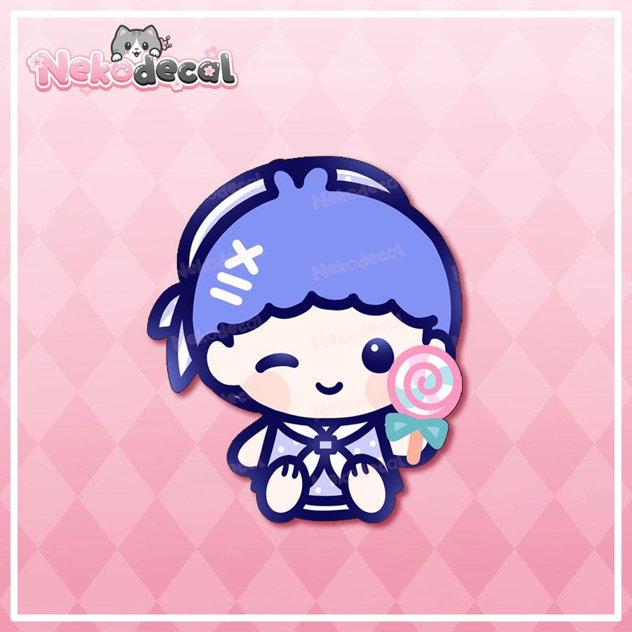 Lollipop Friend Stickers - This image features cute anime car sticker decal which is perfect for laptops and water bottles - Nekodecal