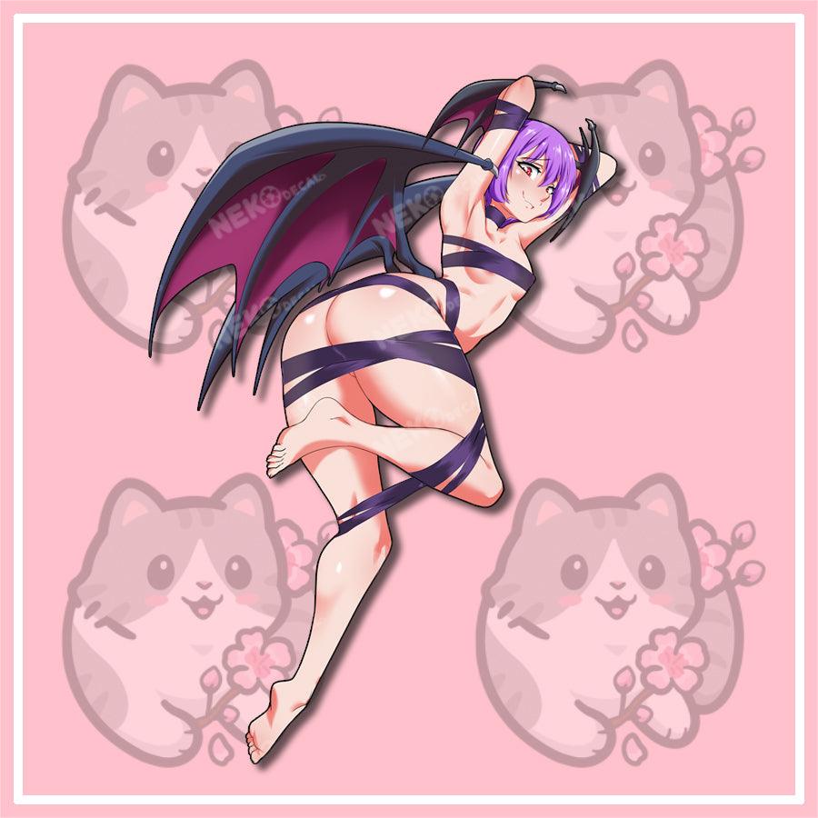 Morrigan Stickers - This image features cute anime car sticker decal which is perfect for laptops and water bottles - Nekodecal